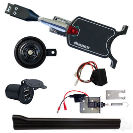 LGT-T2B4P - Complete Standard Turn Signal Kit with Plug and Play Time Delay, Club Car Tempo, Precedent, 12V