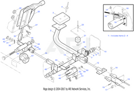 BRAKE HANDLE ASSY. - EZGO OEM | Canyon Lake Mobile