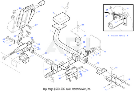BRAKE HANDLE ASSY. - EZGO OEM | Canyon Lake Mobile