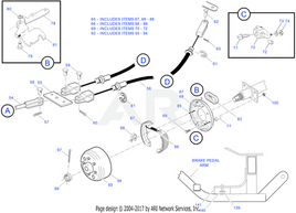BRAKE CABLE - 36.75* LH - EZGO OEM | Canyon Lake Mobile