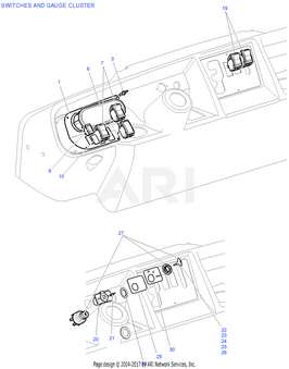 SWITCH LIGHTS (ST 4X4) - EZGO OEM | Canyon Lake Mobile