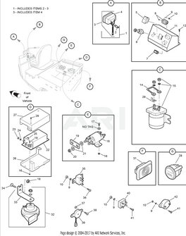 SOLENOID SPDT (HD) 36VDC - EZGO OEM | Canyon Lake Mobile