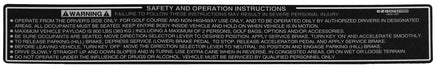 LABEL-SAFETY-ELEC + 2 CYC GAS