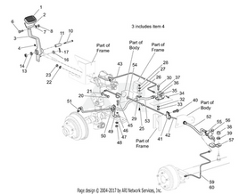 BRAKE LINE AXLE LH FOR 2005 TITAN - EZGO OEM | Canyon Lake Mobile