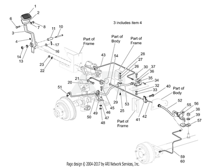 BRAKE LINE AXLE LH FOR 2005 TITAN - EZGO OEM | Canyon Lake Mobile