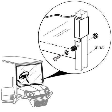 WSHLD,FLAT CLIP ON,30/70 DR-KIT