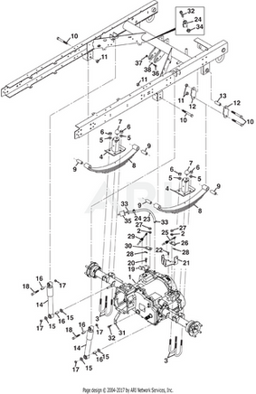 WELDMENT, REAR SUSP STOP