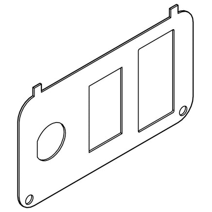 PLATE,CONSOLE INSERT-KEY/FNR/SOC