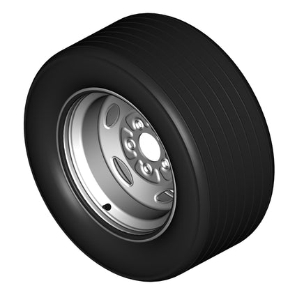 WHEEL & TIRE ASSY, 23 X 10.5-14 RIBBED