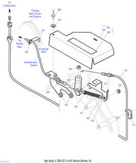 BRACKET, ACCEL CABLE - EZGO OEM | Canyon Lake Mobile