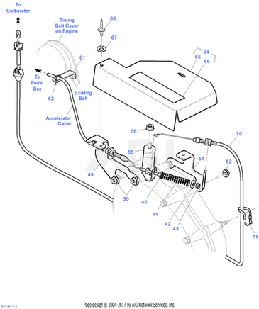 BRACKET, ACCEL CABLE - EZGO OEM | Canyon Lake Mobile