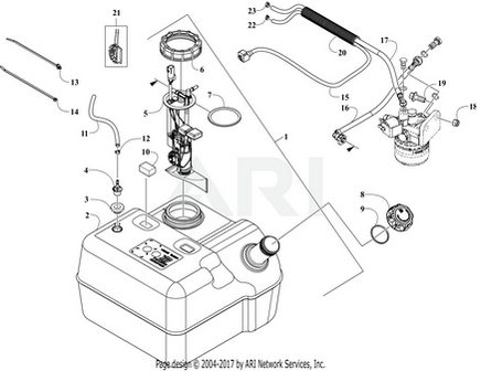 Gas Tank - EZGO OEM | Canyon Lake Mobile