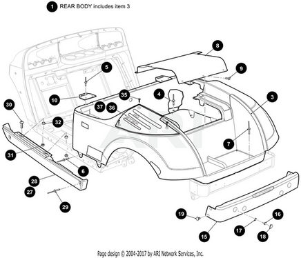 BODY,SLATE GRAY-ASSY