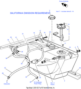 FUEL PUMP (MCI ENGINES) - EZGO OEM | Canyon Lake Mobile