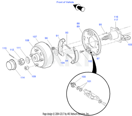 KIT, SER, BRK ADJUSTER,RH - EZGO OEM | Canyon Lake Mobile