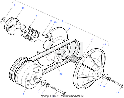 BELT, CVT DRIVE, ST480 - EZGO OEM | Canyon Lake Mobile