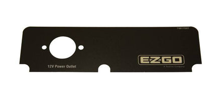 DECAL, CONSOLE, W/OUTLET, E-Z-GO