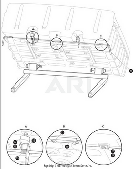 WELDMENT BED LATCH