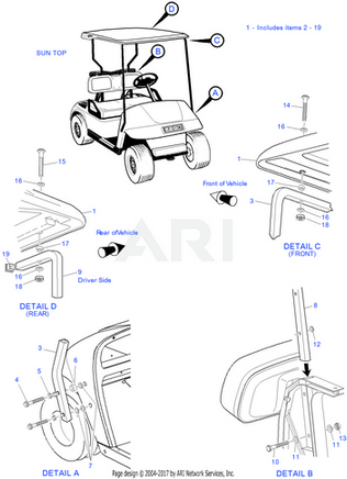 WASHER-FLAT-TYPE A-5/16 - EZGO OEM | Canyon Lake Mobile