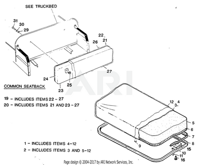 COVER-SEAT BTM-PC/TRK-TAN