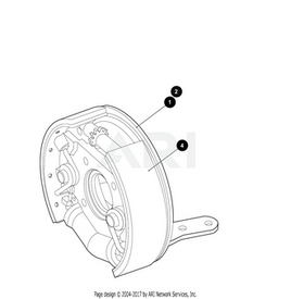 SVC-BRAKE ASSEMBLY,7X1.75 RH INV - EZGO OEM | Canyon Lake Mobile