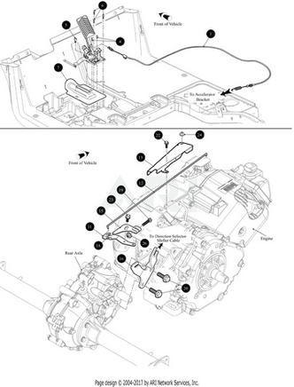 CABLE,ACLTR,DUAL RATE,RXV,FLEET - EZGO OEM | Canyon Lake Mobile