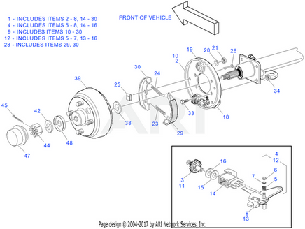 BRAKE SHOE SET (2 PER SET) (TEXT) - EZGO OEM | Canyon Lake Mobile