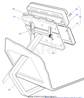 PEDAL ASY-BRAKE-W/O LHTS* - EZGO OEM | Canyon Lake Mobile