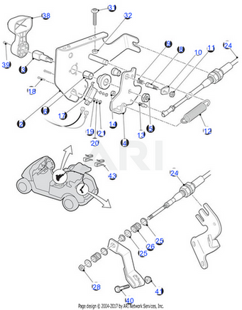 SVC-BRACKET, PIVOT, FNR - EZGO OEM | Canyon Lake Mobile