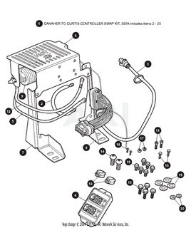 BRACKET,CONTROLLER,LH - EZGO OEM | Canyon Lake Mobile