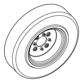 ASSY,TIRE/WHL 4X8 SOLID NON-MARK
