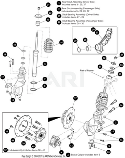 STRUT,REAR,LH,240,HYD-ASSY