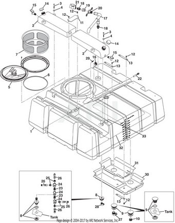 300 Gallon Assembly Tank - EZGO OEM | Canyon Lake Mobile