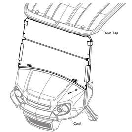 WINDSHIELD,SPLIT,SHORT-KIT
