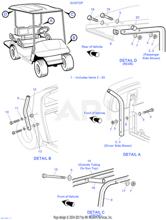SCREW-CAP-5/16-18 X 2 1/4 - EZGO OEM | Canyon Lake Mobile