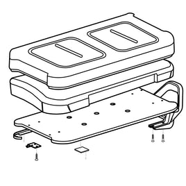 SEAT BTM,GRA, STD GOLF-ASSY