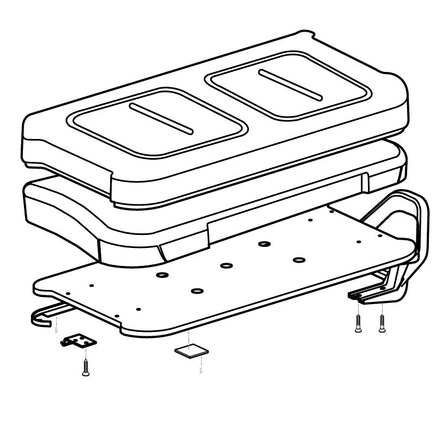 SEAT BTM,GRA, STD GOLF-ASSY