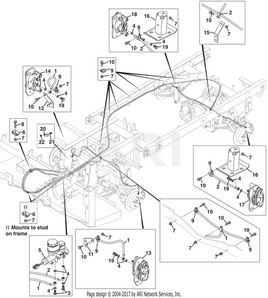 HOSE, FRONT BRAKES - EZGO OEM | Canyon Lake Mobile