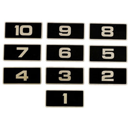 NUMBER 21-30 PLATINUM, DECAL