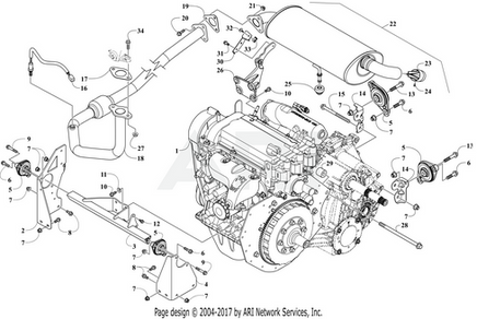 Transaxle Engine Mount - EZGO OEM | Canyon Lake Mobile