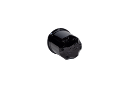 SS WHEEL CAP,PLSTC,GLSS BLK,BLK SS,2018+