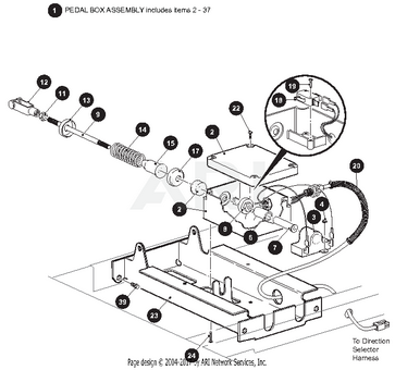 WIRING HRNS PBA TO FNR SWITCH*TEXT - EZGO OEM | Canyon Lake Mobile