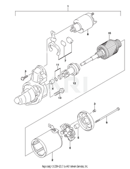 MOTOR ASSY, STARTING - EZGO OEM | Canyon Lake Mobile