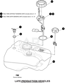 SVC-TANK,RXV,W/ SDR,RED-ASSY