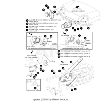 HARNESS,48V,ACC,SWB,LED - EZGO OEM | Canyon Lake Mobile