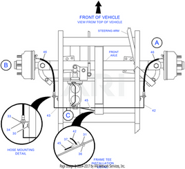 TEE FRAME-HYDRAULIC BRAKES - EZGO OEM | Canyon Lake Mobile