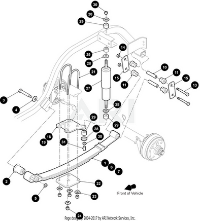 U-BOLT (2-3/8 DIA TS11 AXLE) 4.5