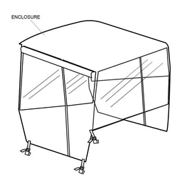 ENCLOSURE,54" TOP,WHITE-KIT