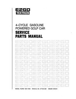 MANUAL-PARTS-4 CYCLE-1992