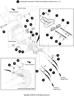 CABLE,BRAKE,97.00'' - EZGO OEM | Canyon Lake Mobile